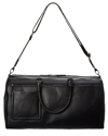 TED BAKER TED BAKER CANVAY TEXTURE LEATHER HOLDALL DUFFEL BAG