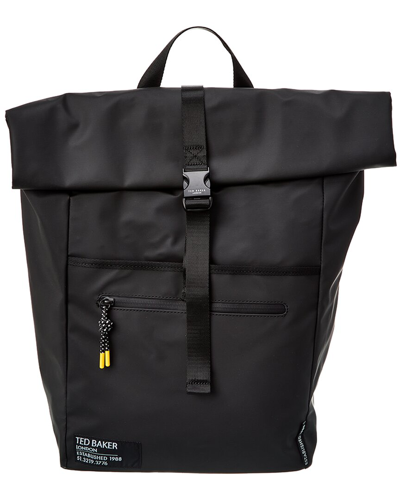 Ted Baker Clime Rubberized Backpack In Black