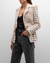 Veronica Beard Taja Dickey Jacket In Ecru Multi