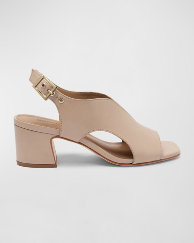 Bernardo Bedford Mid Heel Sandals In Beige