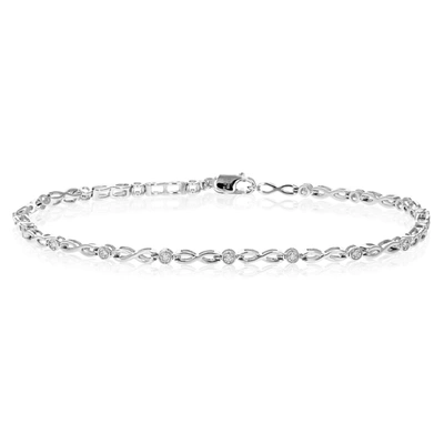 Vir Jewels 1/12 Cttw Diamond Bracelet For Women, Round Lab Grown Diamond Bracelet In .925 Sterling Silver, Pron