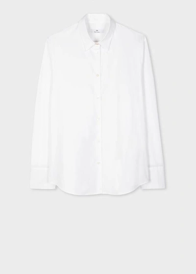 Paul Smith White Cotton Spray Swirl Cuff Long Sleeved Shirt W2r-019bb-k21598.01