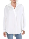FRENCH CONNECTION RHODES WOMENS HI-LOW OFFICE WEAR BLOUSE