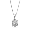 Vir Jewels 1/12 Cttw Lab Grown Diamond Fashion Pendant Necklace .925 Sterling Silver 1/4 Inch With 18 Inch Chai In Silver