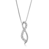 Vir Jewels 1/20 Cttw Lab Grown Diamond Journey Pendant Necklace .925 Sterling Silver 3/4 Inch With 18 Inch Chai In Silver