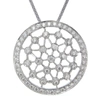 Vir Jewels 1/2 Cttw Diamond Pendant, Diamond Round Pendant Necklace For Women In 18k White Gold With 18 Inch Ch In White