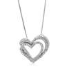 Vir Jewels 1/14 Cttw Lab Grown Diamond Heart Pendant Necklace .925 Sterling Silver 1/2 Inch With 18 Inch Chain, In Silver