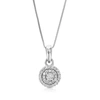 Vir Jewels 1/16 Cttw Lab Grown Diamond Fashion Pendant Necklace .925 Sterling Silver 2/5 Inch With 18 Inch Chai In Silver