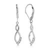 Vir Jewels 1/20 Cttw 6 Stones Round Lab Grown Diamond Dangle Earrings .925 Sterling Silver Prong Set, 1/3 Inch In Silver