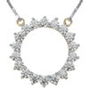 Vir Jewels 2 Cttw Diamond Pendant, Diamond Circle Pendant Necklace For Women In 18k Yellow Gold With 18 Inch Ch In Yellow