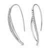 Vir Jewels 1/2 Cttw 50 Stones Round Lab Grown Diamond Hoop Earrings 14k White Gold Prong Set 1/5 Inch In White