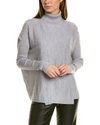 Allsaints Koko Wrap Wool Sweater In Grey