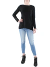 PHILOSOPHY WOMENS STRING SLEEVE RIBBED PULLOVER TOP