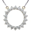 Vir Jewels 1 Cttw Diamond Pendant, Diamond Circle Pendant Necklace For Women In 18k Yellow Gold With 18 Inch Ch In Yellow