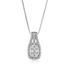Vir Jewels 1/16 Cttw Lab Grown Diamond Fashion Pendant Necklace .925 Sterling Silver 2/3 Inch With 18 Inch Chai In Silver