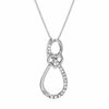 Vir Jewels 1/10 Cttw Diamond Pendant, Diamond Drop Pendant Necklace For Women In 10k White Gold With 18 Inch Ch In White