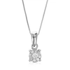 Vir Jewels 1/12 Cttw Lab Grown Diamond Fashion Pendant Necklace .925 Sterling Silver 1/6 Inch With 18 Inch Chai In Silver