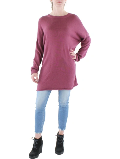 Eileen Fisher Womens Organic Cotton Crewneck Tunic Sweater In Multi