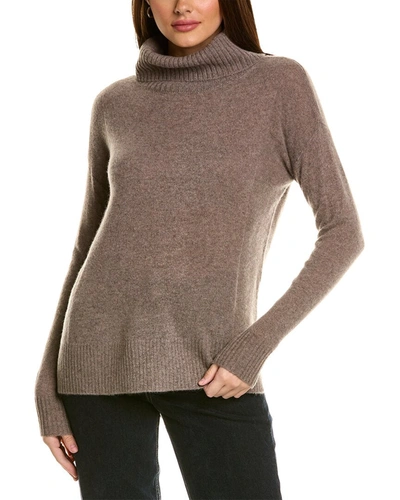 Philosophy High-low Cashmere Pullover In Brown