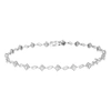 Vir Jewels 1 Cttw Classic Diamond Bracelet In 10k White Gold 7 Inch In White