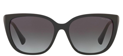 Ralph Lauren Eyewear Butterfly Frame Sunglasses In Black