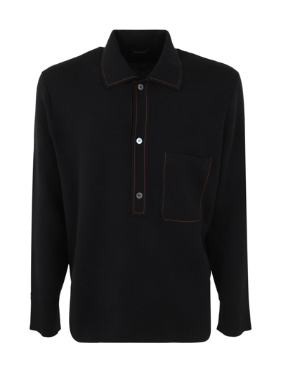 Z Zegna Contrast In Black