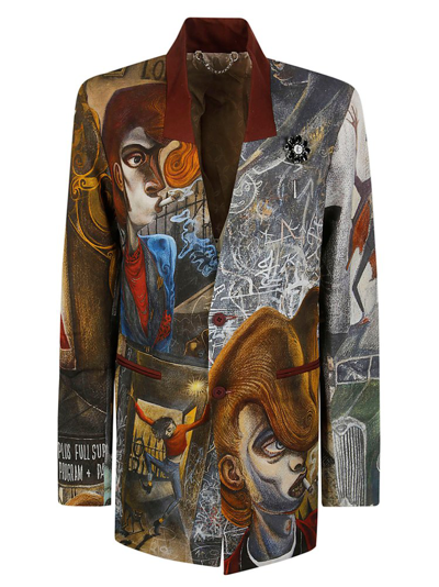 Charles Jeffrey Loverboy Teddy Suit Jacket In Multicolour