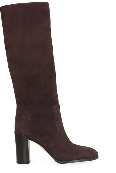 Michael Michael Kors Luella Suede Knee High Boots In Brown