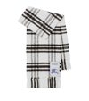 BURBERRY WOOL FRINGED CHECK SCARF