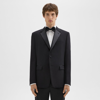 Theory Chambers Tuxedo Blazer In Stretch Wool In Black