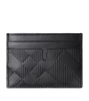 BURBERRY LEATHER CHECK CARD HOLDER