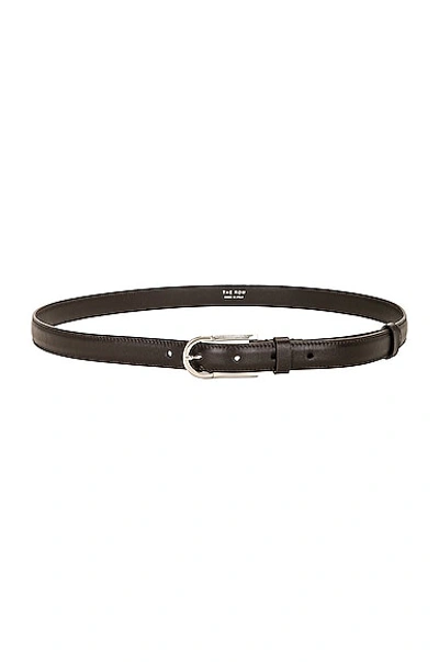 The Row Freya Belt In Dark Brown Pld