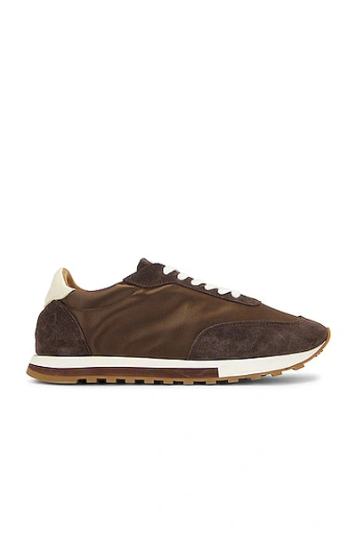 The Row Owen Runner Trainer In Brown/brown