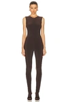 NORMA KAMALI SLEEVELESS CATSUIT