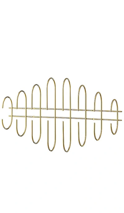 Aytm Moveo Coat Rack In Metallic Gold