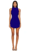 Amanda Uprichard Marshall Mini Dress In Royal