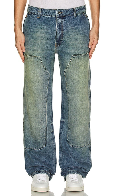 Flâneur Carpenter Straight Jeans - In Mojave Denim Oc