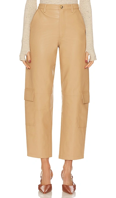 Song Of Style Fabiola Belted Pant In Beige