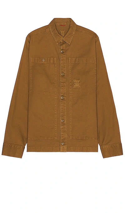 Topo Designs Dirt Jacket In Brown