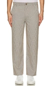 BOUND DOGTOOTH WOVEN CROPPED TROUSERS