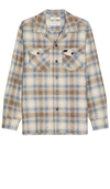 Nudie Jeans Beige Vincent Board Shirt In Beige