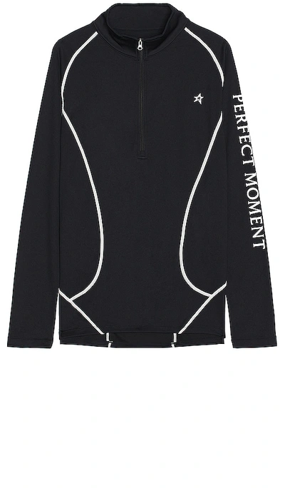 Perfect Moment Thermal Half Zip In Black