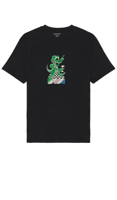 Allsaints Lounge Lizard T-shirt In Black