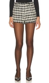 Anine Bing Lyle Tweed Shorts In Black,white