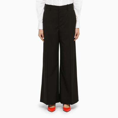 MARNI MARNI | BLACK WOOL PALAZZO TROUSERS