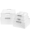 Sorbus Weave 7pc Basket Set