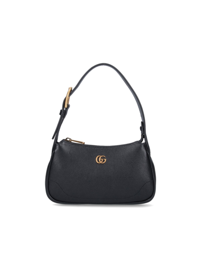 Gucci 'aphrodite Doppia G' Shoulder Bag In Black  