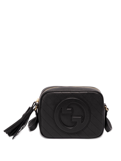 Gucci Blondie Small Leather Shoulder Bag In Black