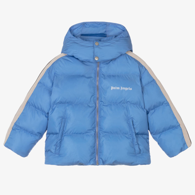 Palm Angels Babies' Boys Blue Puffer Jacket