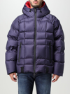 Dsquared2 Logo Printed Down Jacket With Zipped Pockets In Sky
